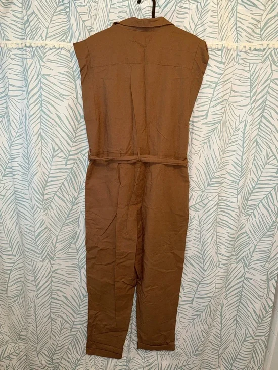 Blank NYC Tan/Brown Utility Belted Jumpsuit - Picture 3 of 3